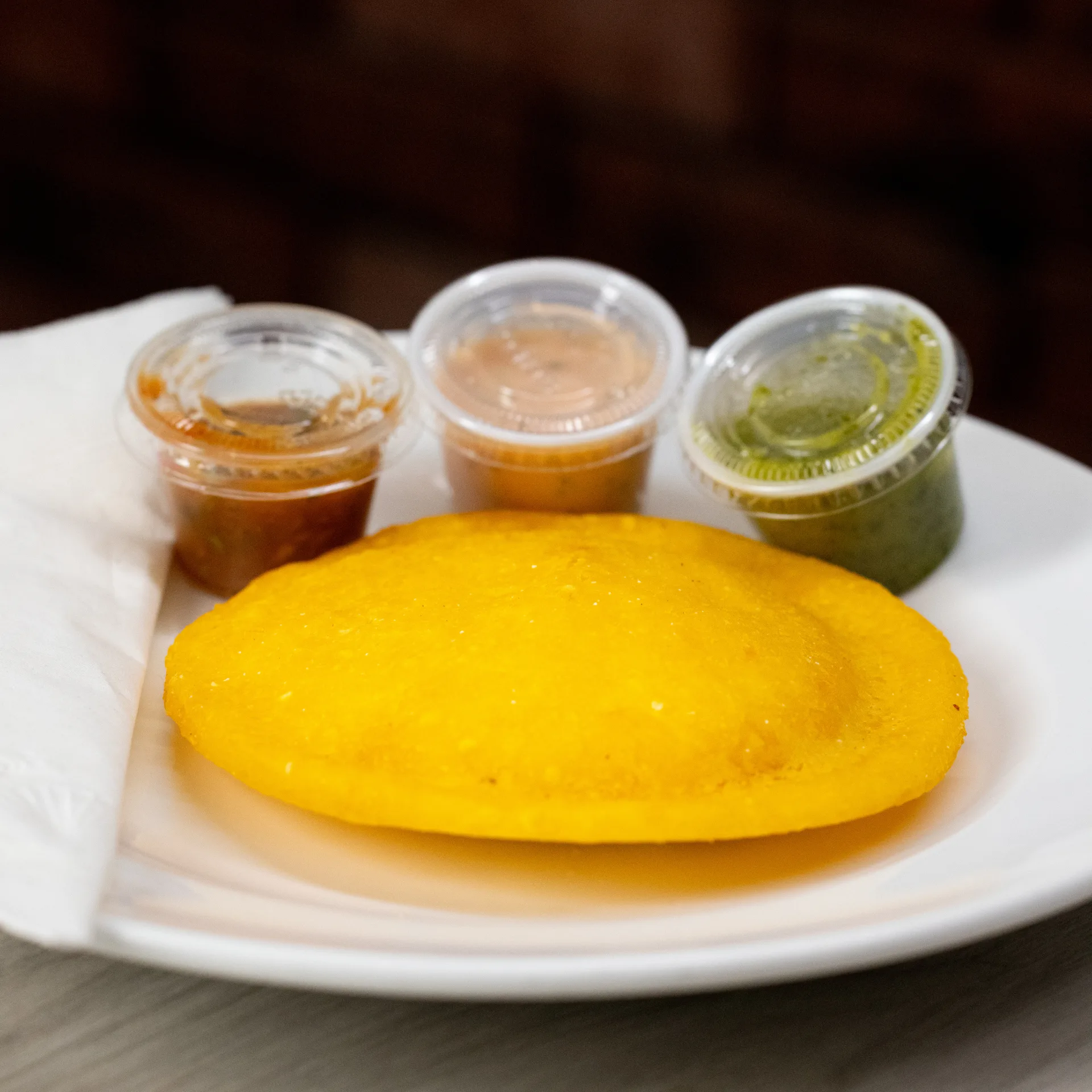 Arepa Huevo' con carne molida